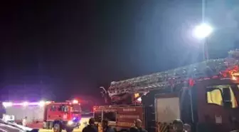 Mardin'de mısır kurutma tesisinde çıkan yangın söndürüldü