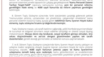 Memur-Sen Başkanlar Kurulu: 'Türkiye Yüzyılı'na yakışır, 4688 sayılı Kanunu'nda ivedi reform yapılması çağrısında bulunuyoruz'