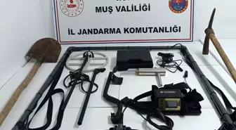 Muş'ta kaçak kazı operasyonu: 4 kişi gözaltına alındı