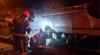 Yoldan çıkan otomobil ters döndü; 1 yaralı