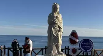 Antalya'da Plancia Magna heykeli açıldı