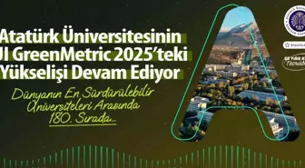 Atatürk Üniversitesinin UI GreenMetric 2025'teki yükselişi devam ediyor