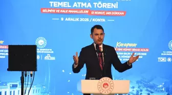 Bakan Kurum, Konya'da açılış ve temel atma töreninde konuştu Açıklaması