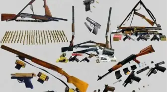 Kale'de kaçak silah ve mühimmatla yakalanan 9 şüpheli gözaltına alındı