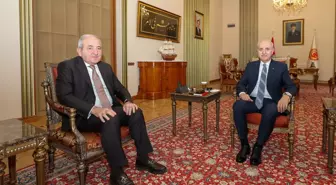 Kurtulmuş, Karadeniz Ekonomik İşbirliği Parlamenter Asamblesi Genel Sekreteri Hajiyev'i kabul etti.