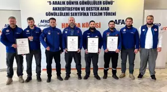 Nazilli Müftülüğü Arama Kurtarma Ekibi sertifikasını aldı