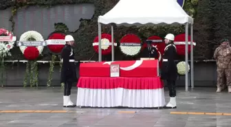 Şehit polis memuru Emre Albayrak için İstanbul İl Emniyet Müdürlüğünde tören düzenlendi / Havadan görüntü