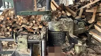 Sinop'ta iş kazası: Elini hızar makinesine kaptırdı