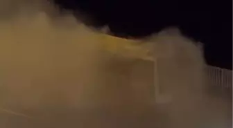 Zonguldak'ta Özel Halk Otobüsü Alev Aldı