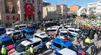Aksaray'da emniyet ve jandarma araç filosuna 118 yeni araç katıldı