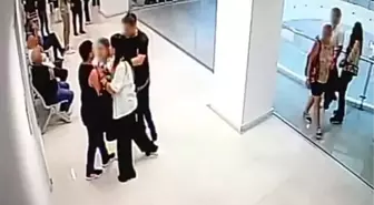 Bakırköy Adliyesi'nde velayet kavgası, o anlar kamerada