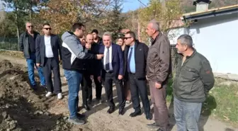 Bilecik'te Muratdere Köyü içmesuyu hattı incelendi