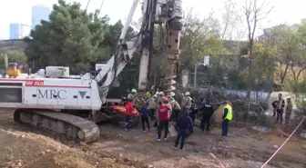 Kadıköy'de inşaat şantiyesinde çukura düşen işçi yaralandı
