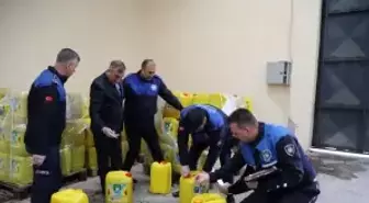 İhraç edilmek üzere hazırlanan su karıştırılmış 73 bin litre sıvı yağ ele geçirildi