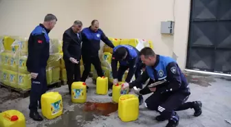 İhraç edilmek üzere hazırlanan su karıştırılmış 73 bin litre sıvı yağ ele geçirildi