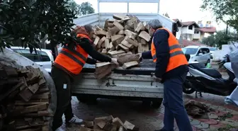 Marmaris'te ihtiyaç sahibi ailelere yakacak yardımı yapıldı