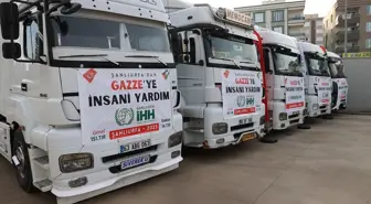 Şanlıurfa'dan Gazze'ye 5 tır insani yardım gönderildi