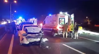 Tekirdağ'da zincirleme trafik kazasında 5 kişi yaralandı