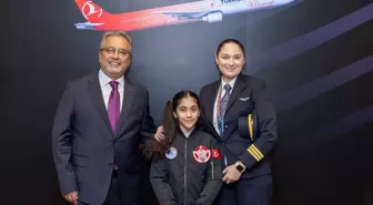 THY, TUSAŞ şehidi Ekici'nin kızının pilot koltuğuna oturma isteğini yerine getirdi
