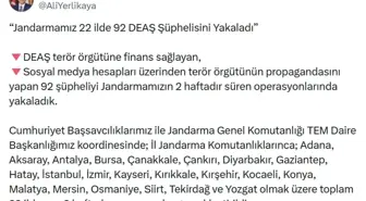 22 ilde DEAŞ operasyonu: 92 gözaltı