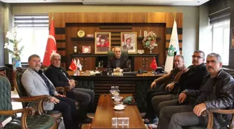 AK Parti ilçe başkanlarından Ağın Belediye Başkanı Çakar'a ziyaret