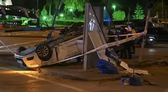 Ankara'da otomobilin motosiklete çarptığı kazada 4 kişi yaralandı