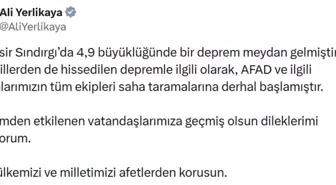 Balıkesir'de 4.9 büyüklüğünde deprem (2)