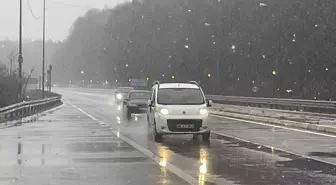 Bolu Dağı'nda kar yağışı başladı