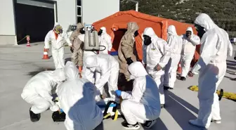 Burdur'da KBRN ve yangın tatbikatı yapıldı