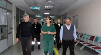 Çaycuma Devlet Hastanesi ve 112 istasyonlarına gece denetimi