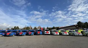 Çorum'da polis ve jandarmaya tahsis edilen 123 araç hizmete alındı