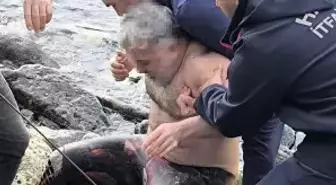 Hatay'da zıpkınla balık avlamak isteyen kişi kendini yaraladı