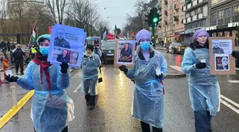 İsveç'te, İsrail'in ateşkese rağmen Gazze'ye saldırıları protesto edildi