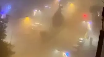 Kahta'da yoğun sis etkili oldu