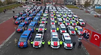 Muş'un güvenlik filosu güçlendi: 78 yeni araç hizmete girdi
