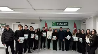 Özejder Sosyal Bilimler Lisesi öğrencileri Yeşilay Çorum Şubesini ziyaret etti