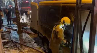 Pendik'te tekstil atölyesinde çıkan yangın söndürüldü