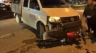 Samsun'da pikapla çarpışan motosiklet sürücüsü yaralandı