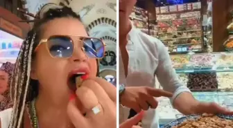 Görüntüler tarihi çarşıdan! Turist taklidi yapınca ikram yağdı