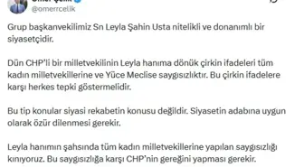 AK Parti Sözcüsü Çelik: CHP'li milletvekilinin Leyla Şahin Usta'ya yönelik çirkin ifadeleri tüm kadın milletvekillerine saygısızlıktır