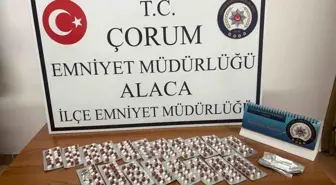 Çorum'da 266 adet sentetik ecza hapı ele geçirildi: 1 gözaltı