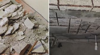 Fatih'te 4 katlı binanın zemininde çökme meydana geldi