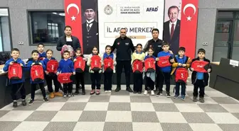 İlkokul öğrencilerine afet eğitimi verildi