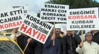 İstanbul'da taksicilerden korsan taşımacılığa karşı konvoylu eylem