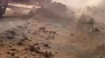 Palandöken geçidinde kar ve tipi nedeniyle mahsur kaldılar