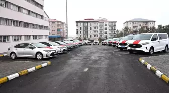 Ardahan'da emniyete tahsis edilen 20 yeni araç törenle hizmete alındı