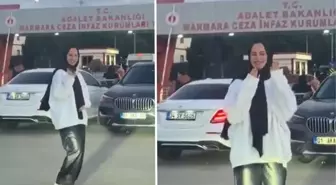 Cezaevi önünde tahliye bekleyen kadının dansı sosyal medyada gündem oldu