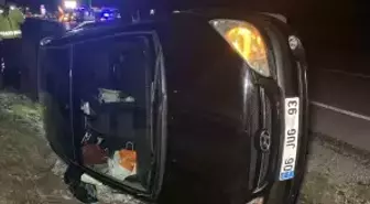 Çorum'da otomobil takka attı: 1'i bebek, 3 yaralı