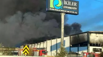 Denizli'de filtre fabrikasını alevler sardı
