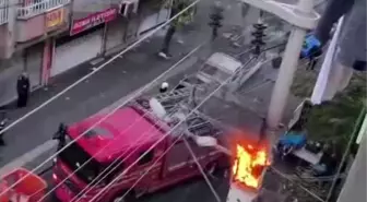 Diyarbakır'da aşırı yüke dayanamayan trafo alev aldı